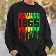 Junenth 1865 African Flag Color Celebrate Junenth Sweatshirt Gifts for Him