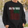Junenth 1865 Black Pride Gift Sweatshirt Gifts for Him