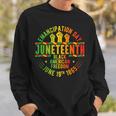 Junenth 1865 Celebrate Independence Day Of Bold Black Sweatshirt Gifts for Him
