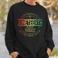 Junenth Black African Junenth & Black History Sweatshirt Gifts for Him