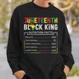 Junenth Black King Nutritional Facts Melanin Men Fat Sweatshirt Gifts for Him
