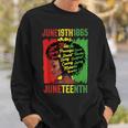 Junenth Is My Independence Day Black Queen Black Pride Sweatshirt Gifts for Him