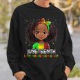 Junenth Is My Independence Day Black Toddler Girl Kids Sweatshirt Gifts for Him