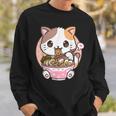 Kawaii Anime Ramen Cat Neko Sweatshirt Gifts for Him