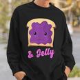 Kawaii Pb&J Peanut Butter & Jelly Matching Blueberry Jam Sweatshirt Gifts for Him