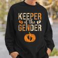 Keeper Of The Gender Reveal Baby Announcement Halloween Sweatshirt Gifts for Him