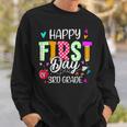 Kids Happy First Day Of 3Rd Grade Welcome Back To School Sweatshirt Gifts for Him