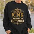 This King Was Born On September 16Th Virgo Libra Sweatshirt Gifts for Him