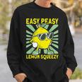 Lemonade Dealer Easy Peasy Lemon Squeezy Lemonade Stand Boss Sweatshirt Gifts for Him