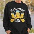 Lemonade Girl Lemonade Stand Boss Sweatshirt Gifts for Him