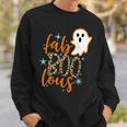 Leopard Fab Boo Lous Boo Ghost Halloween Horror Ghost Halloween Sweatshirt Gifts for Him