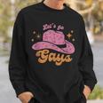 Lets Go Gays Lgbt Pride Cowboy Hat Retro Gay Rights Ally Sweatshirt Gifts for Him