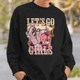 Lets Go Girl Cowboy Pink Boot Retro Western Country Sweatshirt Gifts for Him