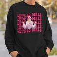 Lets Go Girls Rodeo Western Country Cowgirl Bachelorette Rodeo Funny Gifts Sweatshirt Gifts for Him