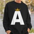 Letter A Alphabet Letter Initial Sweatshirt Gifts for Him Letter A Alphabet Letter Initial Sweatshirt Gifts for Him