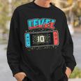Level 10 Birthday Boy 10 Years Old Video Games Gift Sweatshirt Gifts for Him