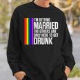 Lgbt Pride Gay Bachelor Party Married Engagement Sweatshirt Gifts for Him