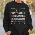 Most Likely To Christmas Matching Family Pajamas Sweatshirt Gifts for Him