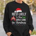 Most Likely To Play Video Games On Christmas Gamer Lovers Sweatshirt Gifts for Him