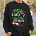 Most Likely To Shoot The Reindeer Holiday Christmas Sweatshirt Gifts for Him