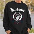 Lindsay Clan Scottish Name Coat Of Arms Tartan Sweatshirt Gifts for Him