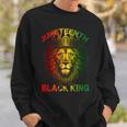 Lion Junenth Black King Melanin Father Dad Men Son Boys Sweatshirt Gifts for Him
