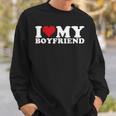 I Love My Boyfriend Bf I Heart My Boyfriend Bf Sweatshirt Gifts for Him