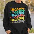 I Love Candy Halloween Party Cute Trick Or Treat Candyland Sweatshirt Gifts for Him
