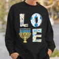 Love Cute Hanukkah Chanukah Menorah Pajama Matching Family Sweatshirt Gifts for Him