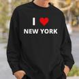 I Love New York With A Red Heart Sweatshirt Gifts for Him
