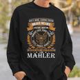 Mahler Name Gift Mahler Brave Heart Sweatshirt Gifts for Him