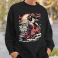 Make A Statement With This Bold Geisha And Tiger Tattoo Sweatshirt Gifts for Him
