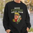 Make Fishing Great Again Trump Funny Fisherman Angler Gift Sweatshirt Gifts for Him