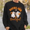 Making Hair Bootiful Ghost Hairdresser Hairstylist Halloween Sweatshirt Gifts for Him