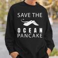 Manta Ray Save The Ocean Pancake Devilfish Sweatshirt Gifts for Him