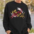 Maryland Blue Crab Flag Of Maryland Family Vacation Camping Sweatshirt Gifts for Him