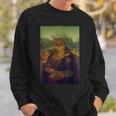 Meowing Lisa Cat Cat Art Cat Lover Cat Owner Sweatshirt Gifts for Him