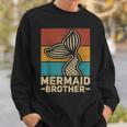 Mermaid Brother Mermaid Birthday Party Outfit Retro Mermaid Sweatshirt Gifts for Him