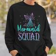 Mermaid Squad Birthday Mermaid Tail Squad Family Matching Sweatshirt Gifts for Him