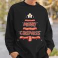Merry Crispness Oh Bacon Tree Bbq Ugly Christmas Sweater Sweatshirt Gifts for Him