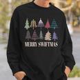 Merry Swiftmas Christmas Trees Xmas Holiday Pajamas Retro Sweatshirt Gifts for Him
