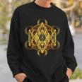 Metatrons Cube Sacred Geometry Psytrance Festival Rave Edm Sweatshirt Gifts for Him