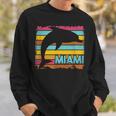 Miami Resident Vintage Dolphin Silhouette Souvenir Sweatshirt Gifts for Him Miami Resident Vintage Dolphin Silhouette Souvenir Sweatshirt Gifts for Him