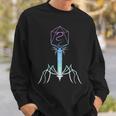 Microbiology Virus Biology Virology Viral Bacteriophage Sweatshirt Gifts for Him