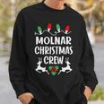 Molnar Name Gift Christmas Crew Molnar Sweatshirt Gifts for Him