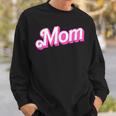 Mom Pink & White Overlapping Font Halloween Costume Sweatshirt Gifts for Him