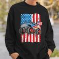 Monster Truck Usa Flag Patriotic Boys Men 4Th Of July Sweatshirt Gifts for Him
