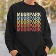 Moorpark California Moorpark Ca Retro Vintage Text Sweatshirt Gifts for Him