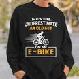 Mountain Bike Ebike Biker Dad Cyclist Gift Ebike Bicycle Gift For Mens Sweatshirt Gifts for Him