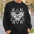 Mysticism Pagan Moon Wiccan Scary Insect Moth Occult Sweatshirt Gifts for Him